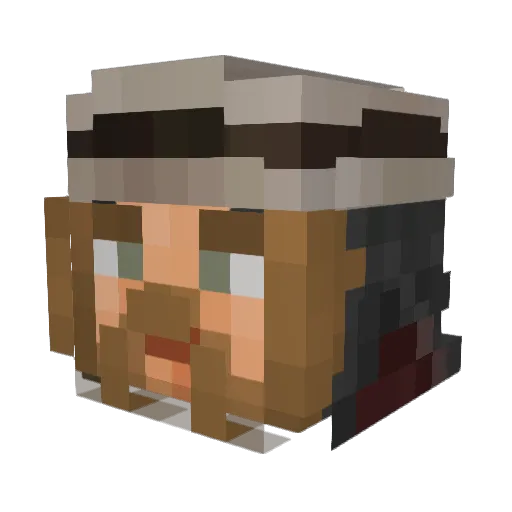 Milk_Snatcher Minecraft avatar head, 3D render