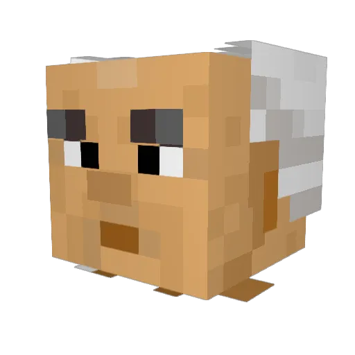 Milk_the_Prophet Minecraft avatar head, 3D render