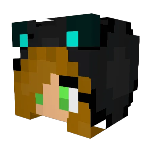 Milk_the_cat20 Minecraft avatar head, 3D render