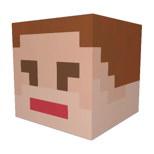 MilkaMike13 Minecraft avatar head, 3D render