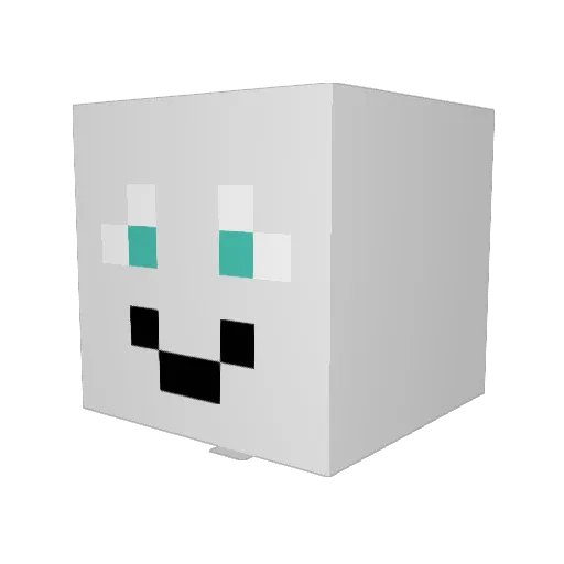 Milkdromeda7750 Minecraft avatar head, 3D render