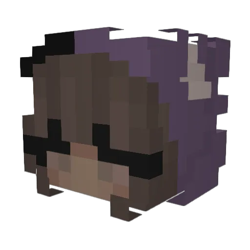 Milki10 Minecraft avatar head, 3D render
