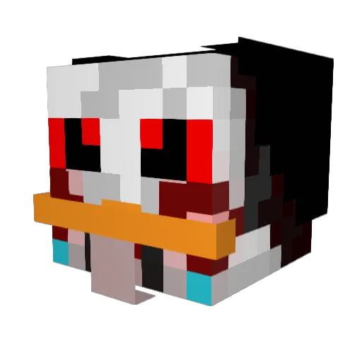 Milki25 Minecraft avatar head, 3D render