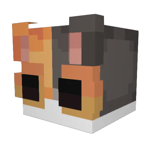 MilkkDude Minecraft avatar head, 3D render