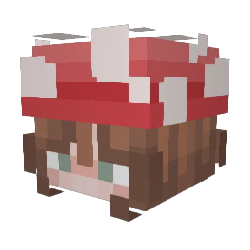 MilkkSticks Minecraft avatar head, 3D render
