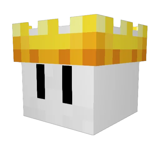 Milklord09 Minecraft avatar head, 3D render