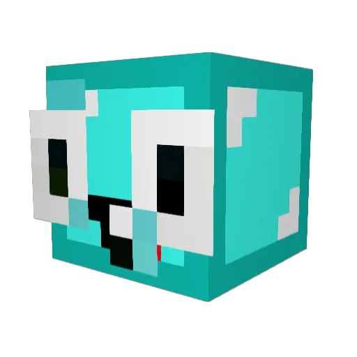 Milkman000 Minecraft avatar head, 3D render