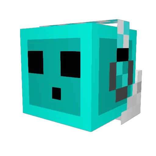 MilkmanAJ Minecraft avatar head, 3D render