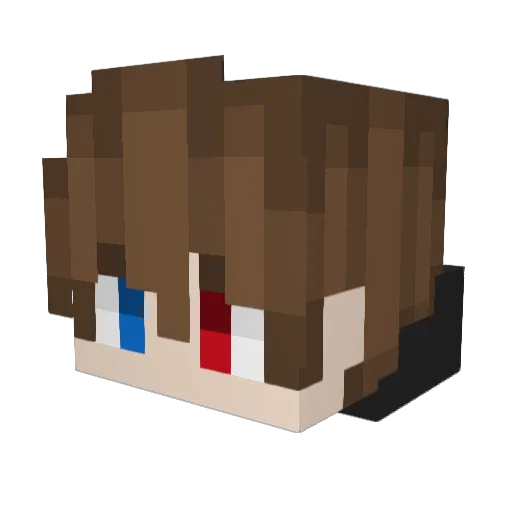 MilkmanJonatan Minecraft avatar head, 3D render