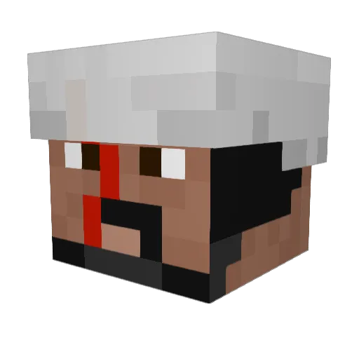 Milkman_ting Minecraft avatar head, 3D render
