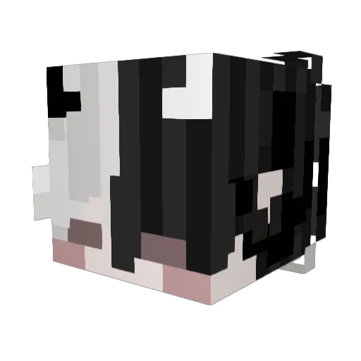 MilksEyes Minecraft avatar head, 3D render