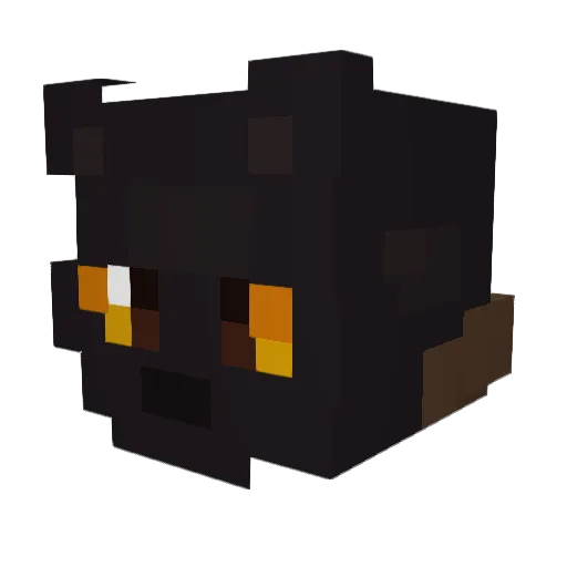 Milkshaker Minecraft avatar head, 3D render
