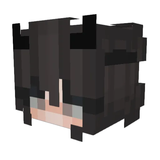 Milktxb Minecraft avatar head, 3D render