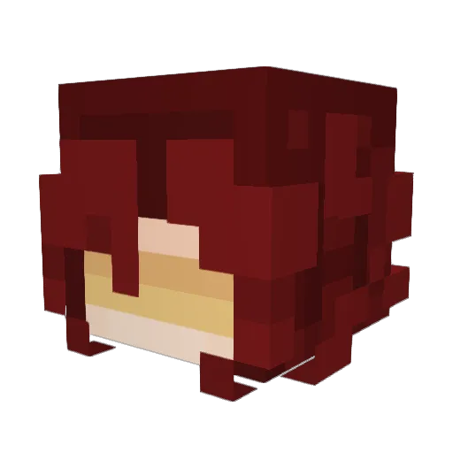 Milkway__ Minecraft avatar head, 3D render