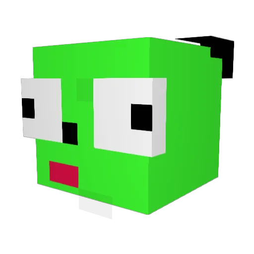 Milky535 Minecraft avatar head, 3D render