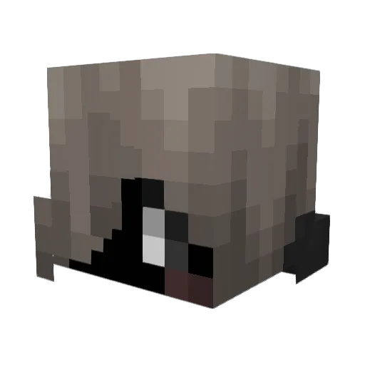 Milky80008 Minecraft avatar head, 3D render