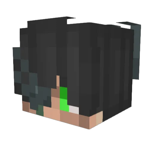 MilkyAkaBeernley Minecraft avatar head, 3D render