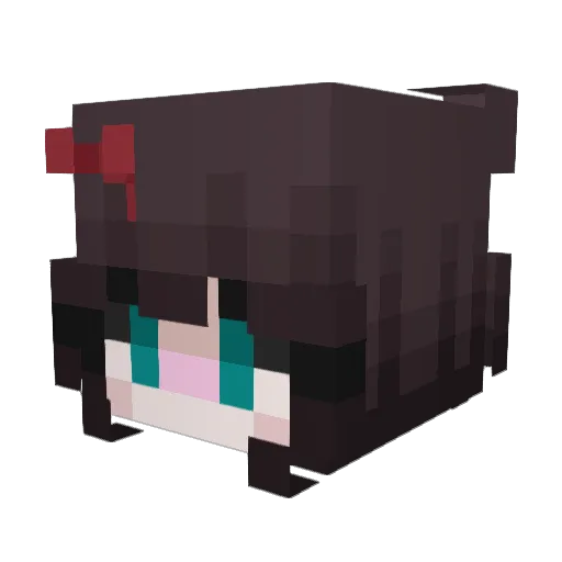 MilkyCow00 Minecraft avatar head, 3D render