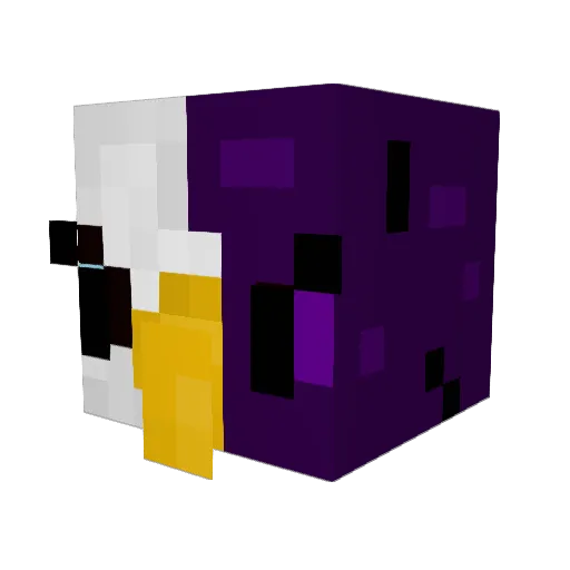MilkyEagle366 Minecraft avatar head, 3D render