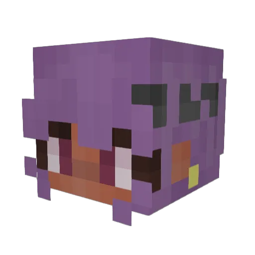 MilkyFlowerN Minecraft avatar head, 3D render