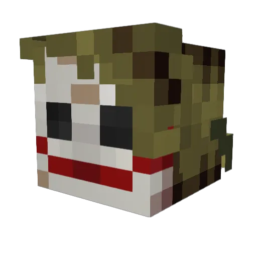 MilkyGamer_250 Minecraft avatar head, 3D render