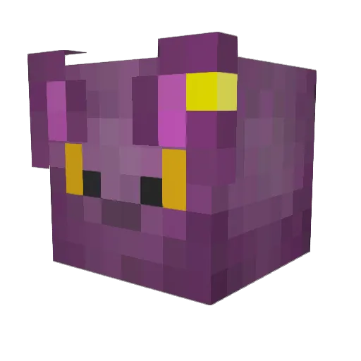 MilkyGloCart Minecraft avatar head, 3D render