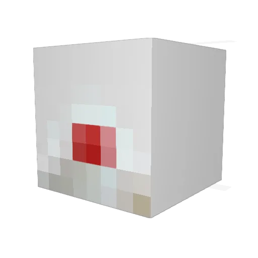 MilkyMann Minecraft avatar head, 3D render