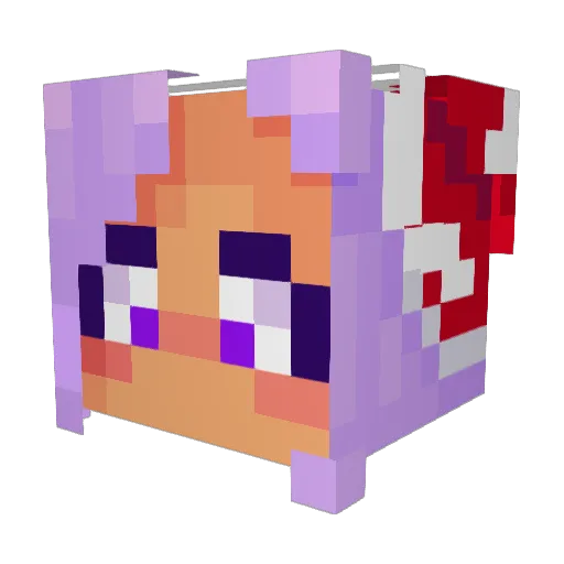 MilkyWayFishes Minecraft avatar head, 3D render