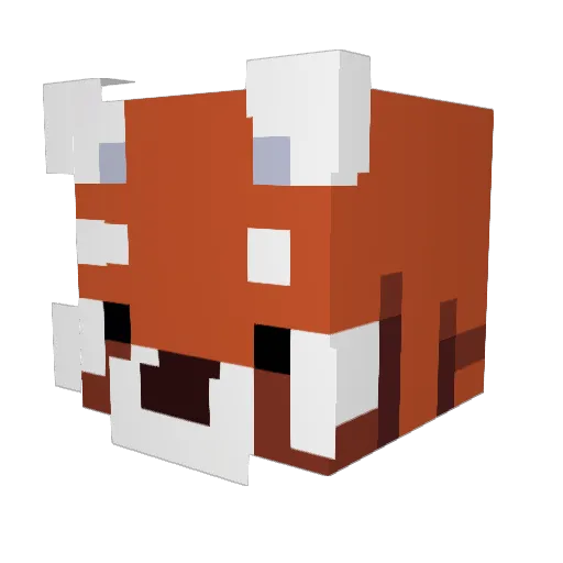 MilkyWhisky Minecraft avatar head, 3D render