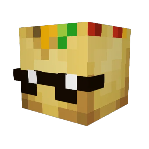 Milky_BoB Minecraft avatar head, 3D render