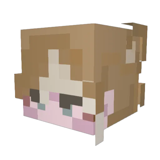 Milky_Moo26 Minecraft avatar head, 3D render