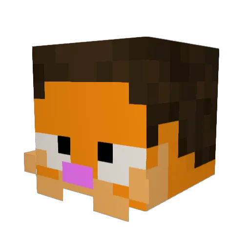 Milky_Snooze Minecraft avatar head, 3D render