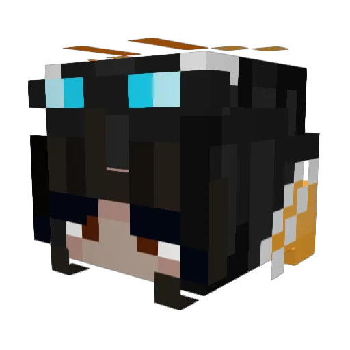 Milky_chuu Minecraft avatar head, 3D render