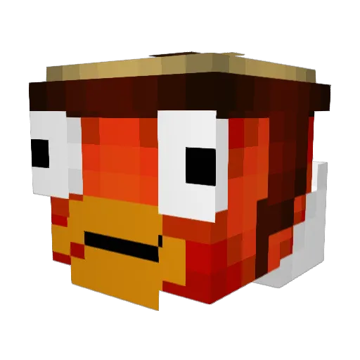 Milky_moo447 Minecraft avatar head, 3D render