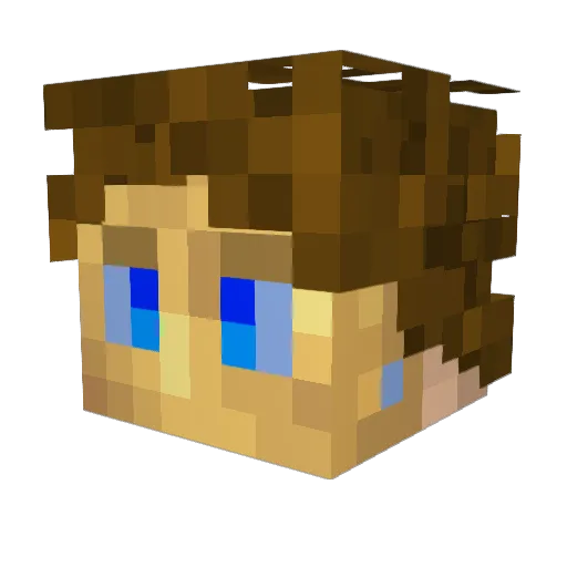 MilkywayAviator Minecraft avatar head, 3D render