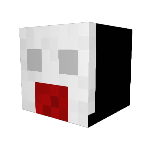 MilkyyBoii Minecraft avatar head, 3D render