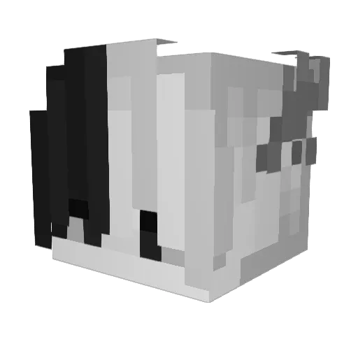 Milkyy_way Minecraft avatar head, 3D render