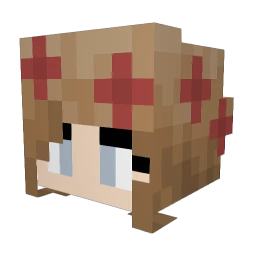 MillaBug Minecraft avatar head, 3D render