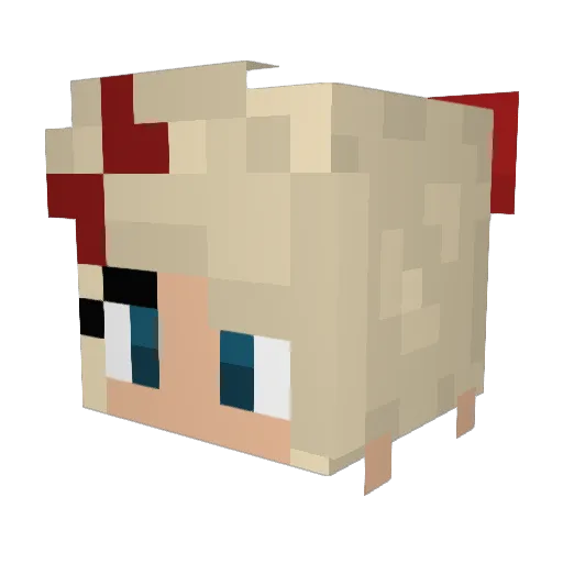 MillaGameplays3 Minecraft avatar head, 3D render