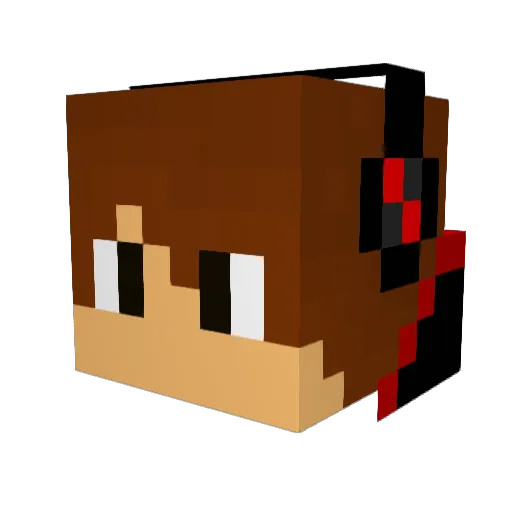 Millaspace Minecraft avatar head, 3D render