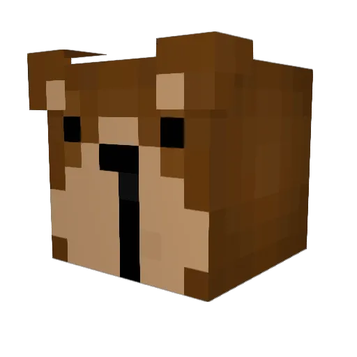 Millburry Minecraft avatar head, 3D render