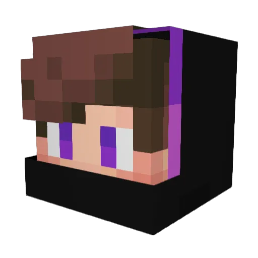 Mille3008 Minecraft avatar head, 3D render