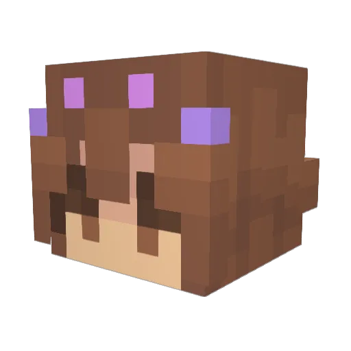 MilleMusen1212 Minecraft avatar head, 3D render