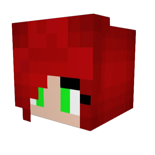 Millebear Minecraft avatar head, 3D render
