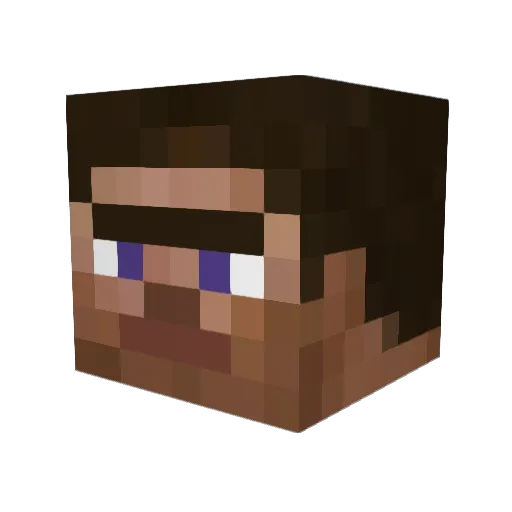 Millebyn Minecraft avatar head, 3D render