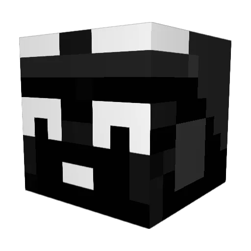 Millefos Minecraft avatar head, 3D render