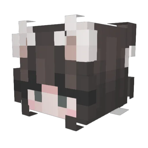 MillenaV Minecraft avatar head, 3D render