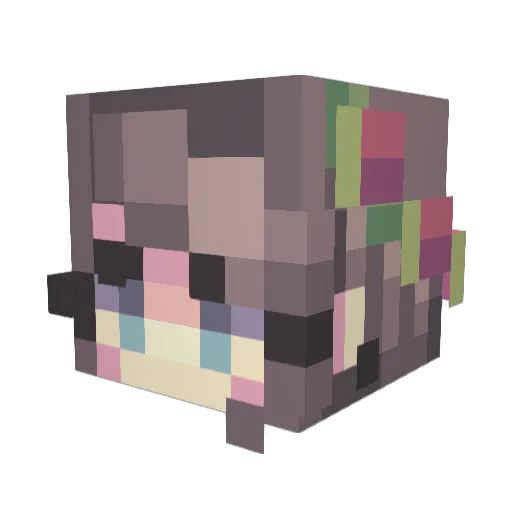 Miller83 Minecraft avatar head, 3D render