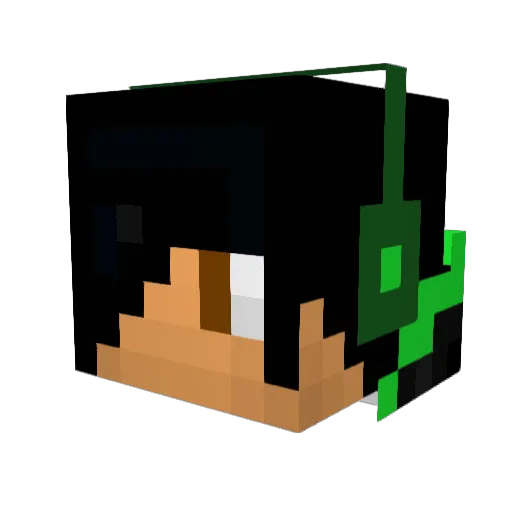 Miller911 Minecraft avatar head, 3D render