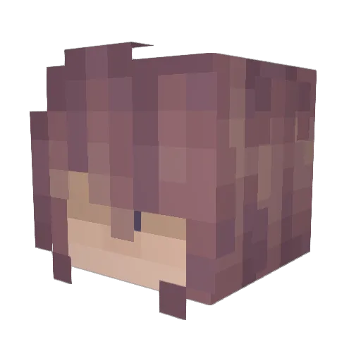 MillerChrome Minecraft avatar head, 3D render